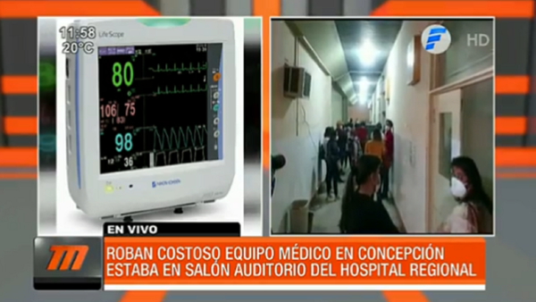 Roban costoso equipo en Hospital de Concepción