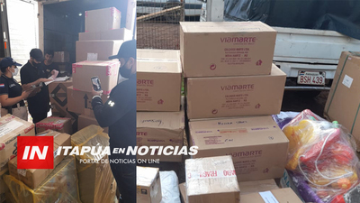 MERCADERÍAS CON DIFERENTES DESTINOS FUERON INCAUTADAS DE UNA TRANSPORTADORA - Itapúa Noticias
