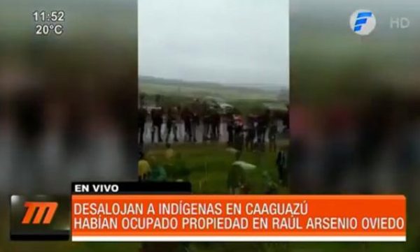 Desalojan a indígenas en Caaguazú | Telefuturo