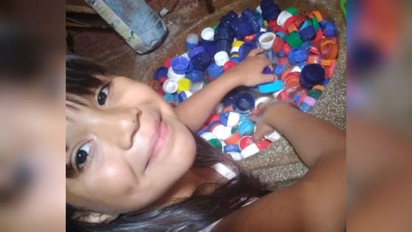Nena juntó más de 8.000 tapitas en campaña a favor de niños con cáncer