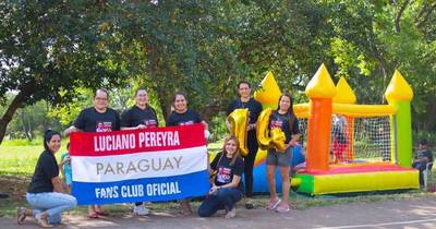La Nación / Solidario aniversario del club de fans de Luciano Pereyra en Paraguay