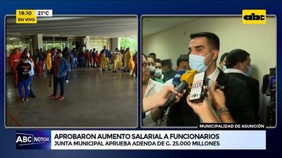 Aprobaron aumento salarial a funcionarios de la Municipalidad de Asunción - ABC Noticias - ABC Color
