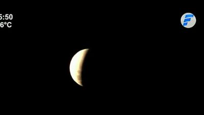 Así se vivió el eclipse lunar más largo del siglo en la Costanera