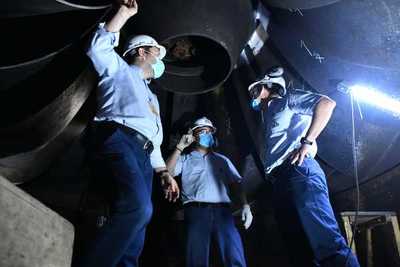 Técnicos de Itaipu cooperan en reparación de turbinas de la Central Hidroeléctrica Acaray - .::Agencia IP::.
