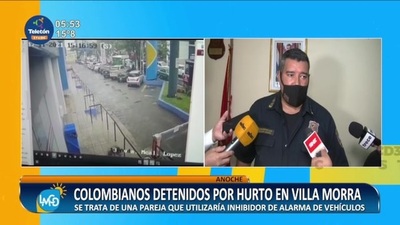 Colombianos detenidos por hurto en Villa Morra - SNT
