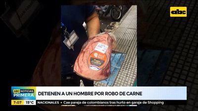 Detienen a un hombre tras robo de carne - ABC Noticias - ABC Color