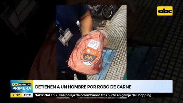 Detienen a un hombre tras robo de carne - ABC Noticias - ABC Color
