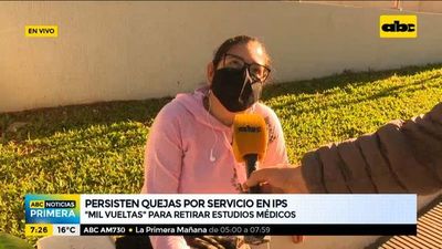 Persisten las quejas por los servicios del IPS - ABC Noticias - ABC Color