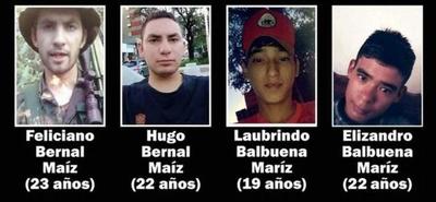 Identifican a los 4 abatidos del ACA-EP - Megacadena — Últimas Noticias de Paraguay