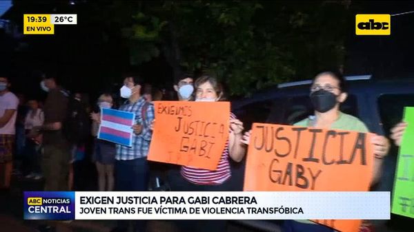 Con manifestación, piden avance en las investigaciones de la muerte de joven trans - Nacionales - ABC Color