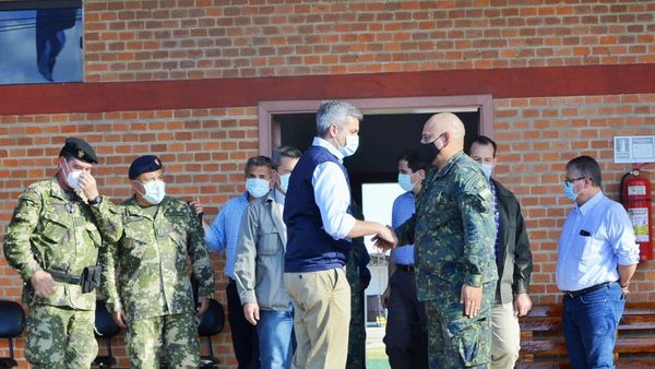 El presidente viajó a la zona