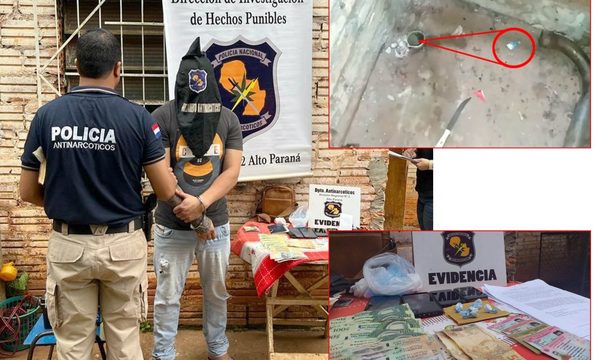 Encontraron cocaína en cañería de desagüe del baño y apresaron al dueño de casa – Diario TNPRESS