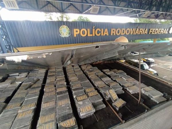 En Brasil incautan otro gran cargamento de cocaína proveniente de Paraguay