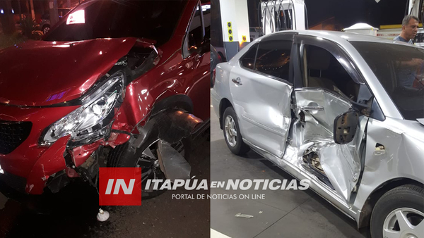 POLICÍA PROTAGONIZA ACCIDENTE CON DAÑOS MATERIALES EN ENCARNACIÓN - Itapúa Noticias