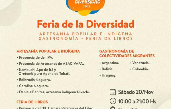 Vacunación anticovid, gastronomía y arte en la Feria de la Diversidad