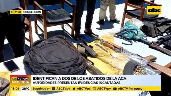 Identifican a dos de los abatidos de la ACA-EP - ABC Noticias - ABC Color