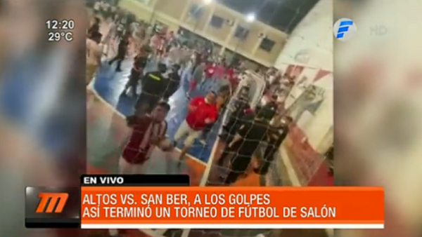 Nuevos hechos de violencia en partidos de fútbol de salón