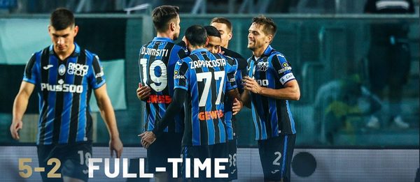 Atalanta se confirma en el 'Top 4' de la Serie A con otro festival goleador