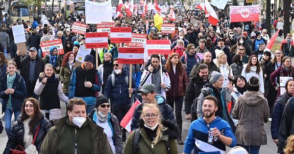La Nación / Viena: miles de personas protestan contra el confinamiento y la vacunación obligatoria