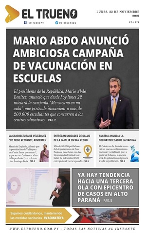 Portadas de este lunes 22 de noviembre de 2021