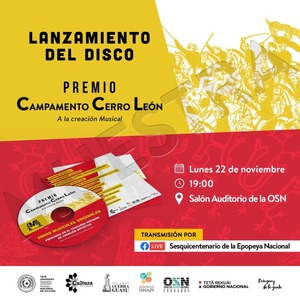 Lanzarán este lunes el disco musical del premio Campamento Cerro León - .::Agencia IP::.