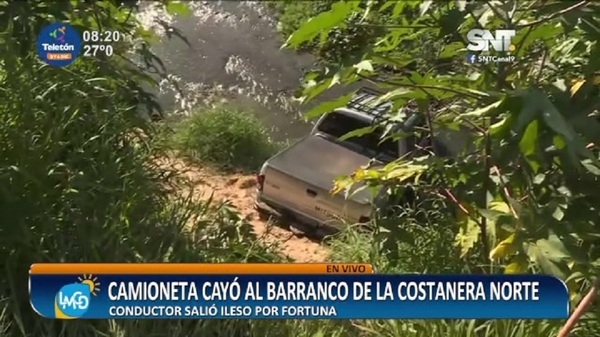 Falta de iluminación en la Costanera Norte causó accidente - SNT