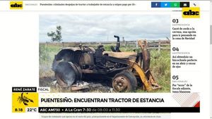Encuentran tractor robado anoche de estancia en Puentesiño - A la gran 730 - ABC Color