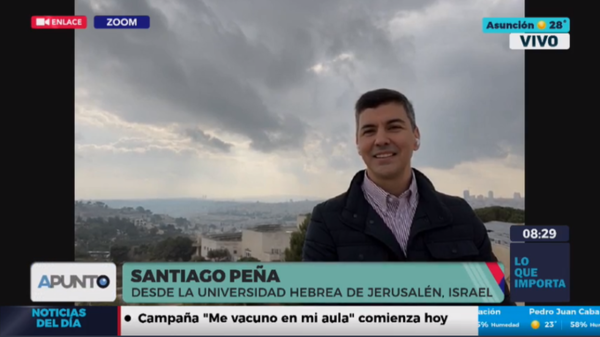 Diario HOY | Santiago Peña, exministro de Hacienda, sobre su participación en la Universidad Hebrea de Jerusalén