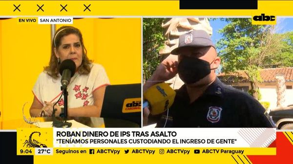 Mientras robaban dinero de IPS, una patrullera con tres personales estaba afuera del local asaltado - A la gran 730 - ABC Color