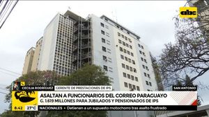 Millonario asalto a funcionarios del Correo: Desde IPS afirman que jubilados y pensionados cobrarán - A la gran 730 - ABC Color