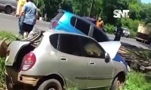 Múltiple accidente de tránsito en Pedrozo - SNT