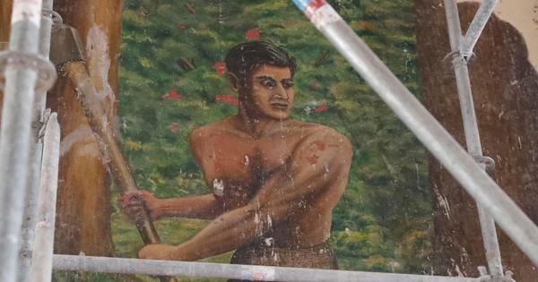 Puerto de Asunción: descubren murales de los años 50