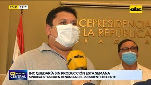 Sindicalistas de la INC exigen destitución de titular del ente - ABC Noticias - ABC Color