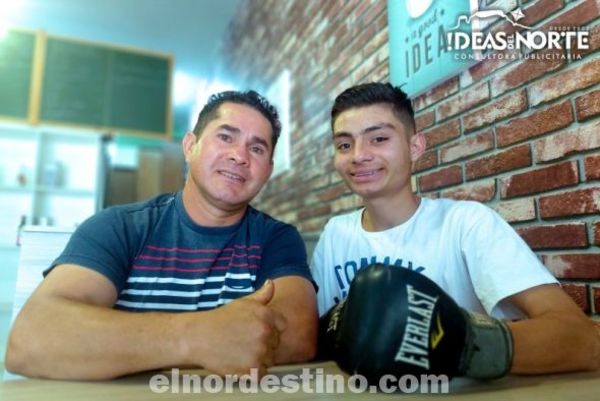 Como una Abeja: Juvenil púgil será el primer boxeador que representará a Pedro Juan Caballero en Torneo Nacional