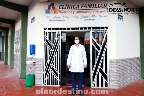 En Pedro Juan Caballero: La Clínica Familiar del Dr. Nívoli agenda consultas y atiende respetando las medidas sanitarias vigentes