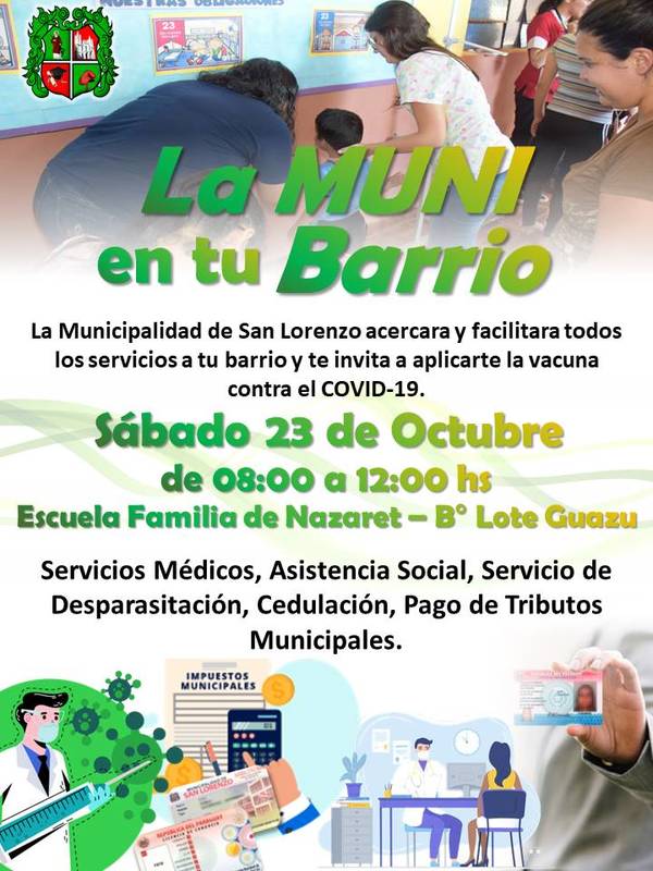 Mañana arranca "La MUNI en tu Barrio" - San Lorenzo Hoy