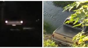 Crónica / [VIDEO] Se "comió" una curva en Costanera Norte y fue a parar a la zanja