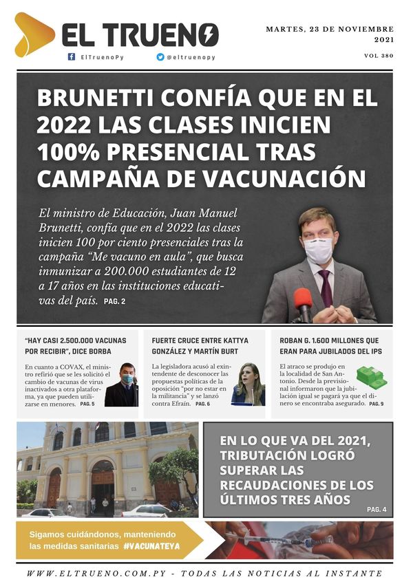 E-paper 23 de noviembre 2021 - El Trueno