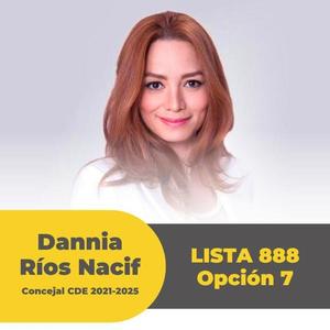 Conoce a tu Candidato: Dannia Ríos Nacif (Candidata a Concejal de CDE por el Movimiento Independiente Sociedad Activa Esteña)