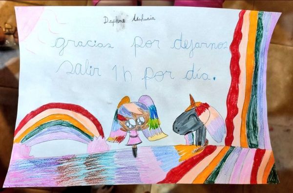 Gracias por dejarnos salir una hora por día
