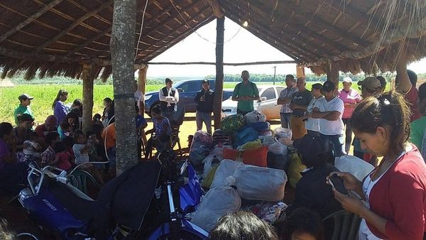 Realizan protestas contra la expulsión de comunidad Mbyá