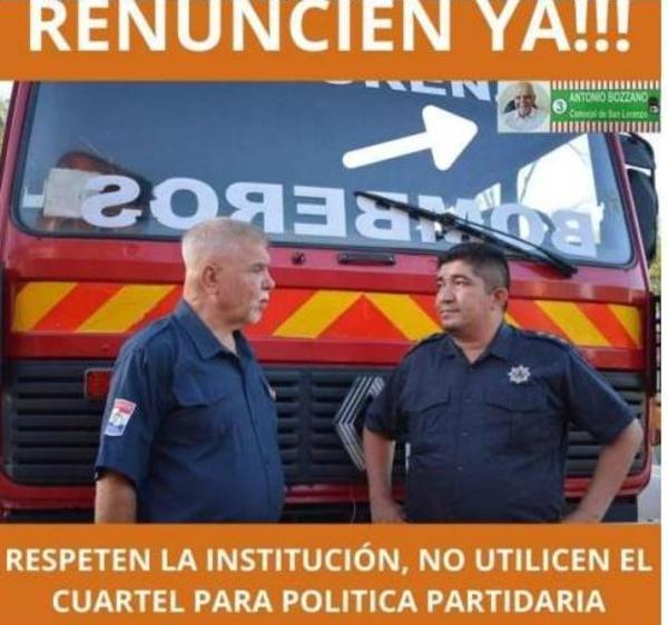 Escombros (III): cuestionado bombero está como candidato - San Lorenzo Hoy