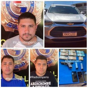 Detienen a tres sujetos con arma de fuego y dinero en efectivo en el barrio Defensores del Chaco