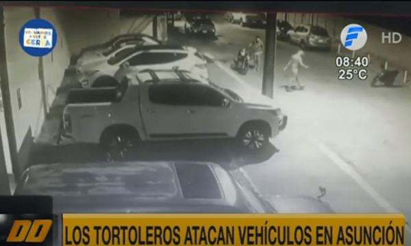 ''Tortoleros'' atacan vehículos en Asunción | Telefuturo