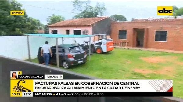 Comitiva fiscal-policial realiza allanamiento en la Ciudad de Ñemby - A La Gran 7-30 - ABC Color