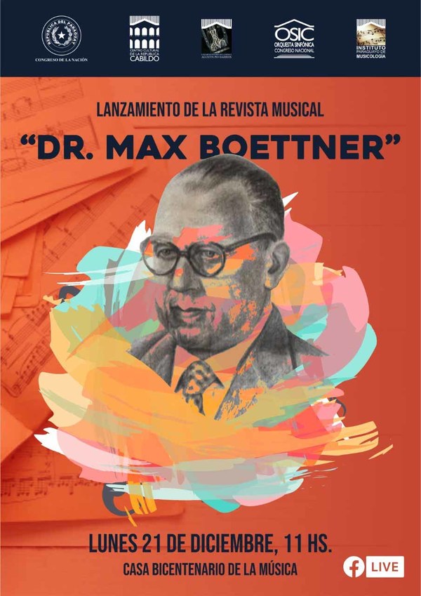 Sinfónica del Congreso presentará la revista de musicología Dr. Juan Max Boettner
