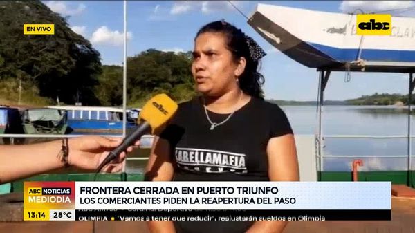 Reclaman la reapertura cuanto antes en frontera cerrada en Puerto Triunfo - ABC Noticias - ABC Color