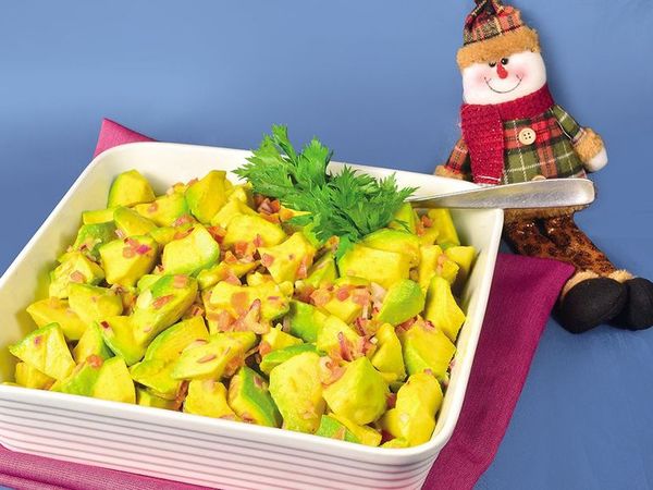 ¿Pensando en guarniciones frescas para la cena de Navidad? Prepare esta sencilla ensalada de aguacate - Gastronomía - ABC Color