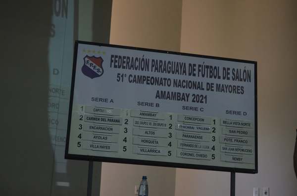 Definido el fixture de las finales del Nacional de Fútbol de Salón