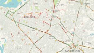 ¿Cómo está el tránsito vehicular en Asunción?